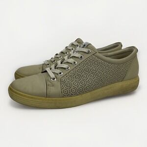 Ecco HydroMax Golf Shoes Women's Beige Leather Spikeless - EU 39‎ US 8